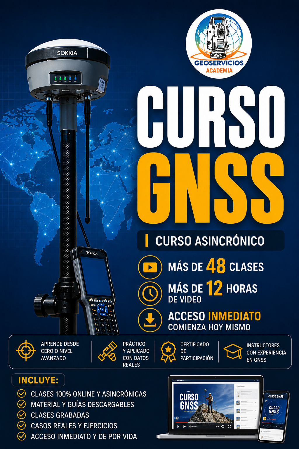 Especialización GNSS Avanzada y Geodesia Aplicada